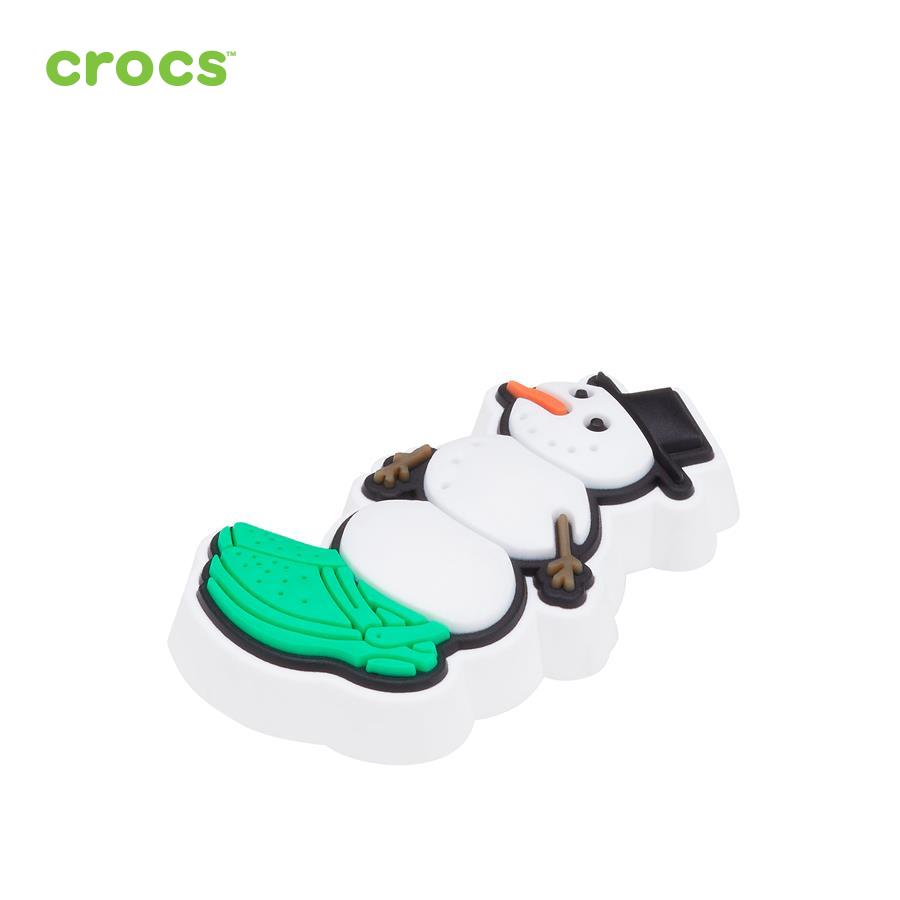 Huy hiệu jibbitz unisex Crocs JB Snowman with Crocs