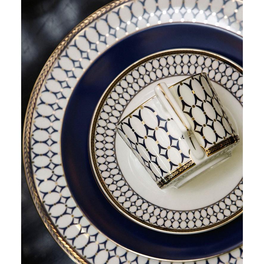 Bộ 4 đĩa ăn quý tộc Chas Navy Dinner 4PCS