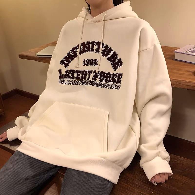 Áo khoác hoodie nữ nam unisex cặp đôi local brand hàn quốc ni ngoại cao cấp PREMIUM bông dày ulzzang INFINITUDE cute zip
