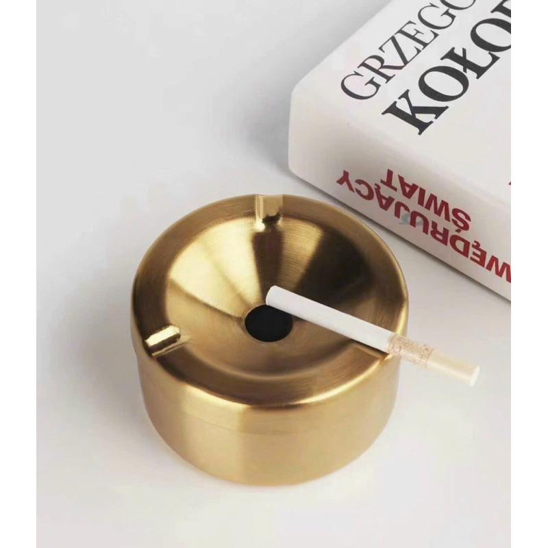 Gạt tàn inox vàng 304 phong cách hiện đại