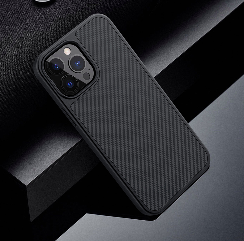 Ốp lưng dành cho iPhone 13/ 13 Pro/ 13 Pro Max vân carbon hiệu Nillkin Synthetic Fiber - Hàng chính hãng