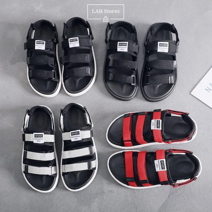 Dép sandal nữ phong cách Unisex LAH STORES. Vải bố siêu chắc chắn. Quai hậu rời siêu chất. DSNU09