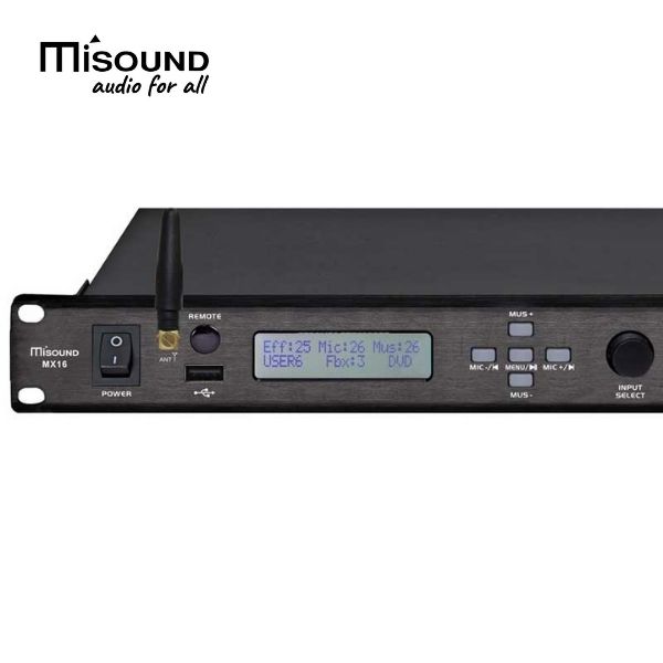 Vang cơ karaoke Misound MX16 - chống hú chỉnh tay - Hàng Chính Hãng