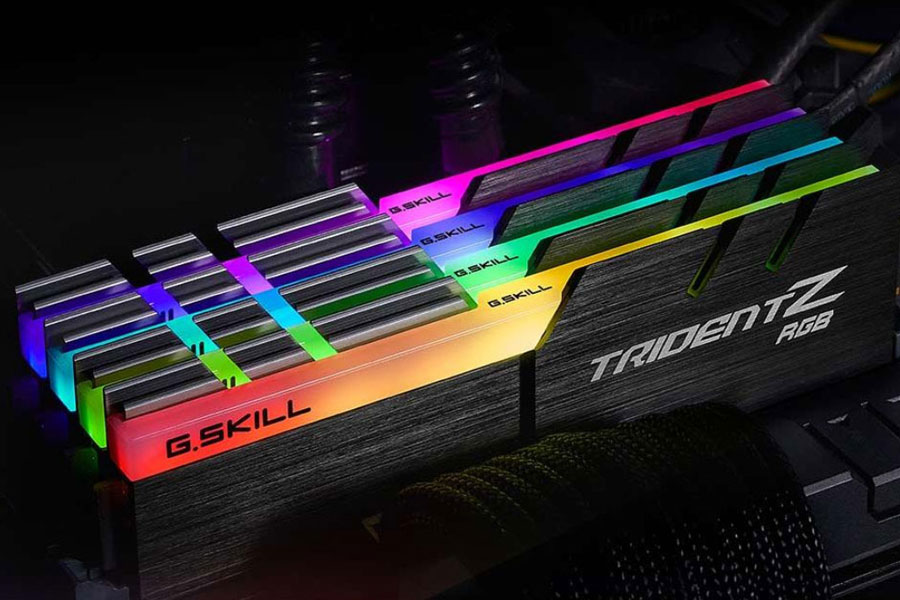 Bộ 2 Thanh RAM PC G.Skill F4-3200C16D-16GTZR Trident Z RGB 8GB DDR4 3200MHz UDIMM XMP - Hàng Chính Hãng