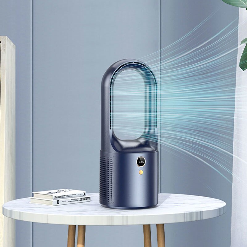 Quạt nhỏ không lá 3life mới Quạt để bàn mini sáu tốc độ USB quạt không lá dọc -Hàng chính hãng