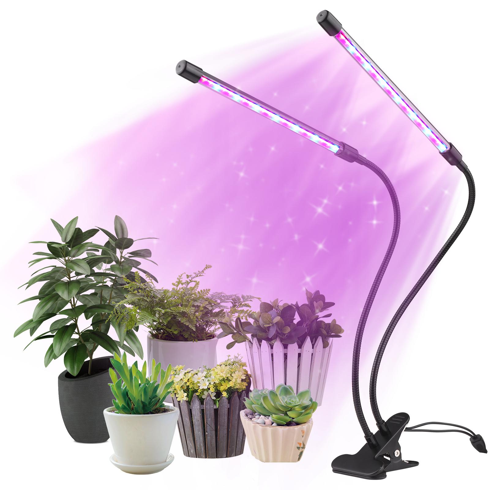 Đèn Quang Hợp Dải Đèn 42 Đèn Led Cho Cây Trồng 10 Mức Độ Mờ 3/9 / 12H Hẹn Giờ 3 Chế Độ Chiếu Sáng