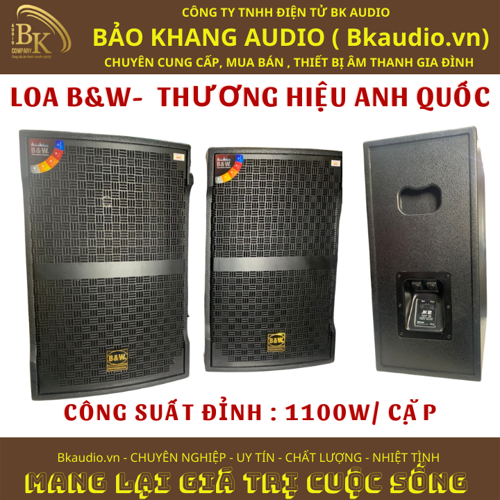 Loa nghe nhạc và karaoke JK-12. Sản phẩm đến từ thương hiệu B&amp;W ( anh quốc). Msp : SPL-06.JK12