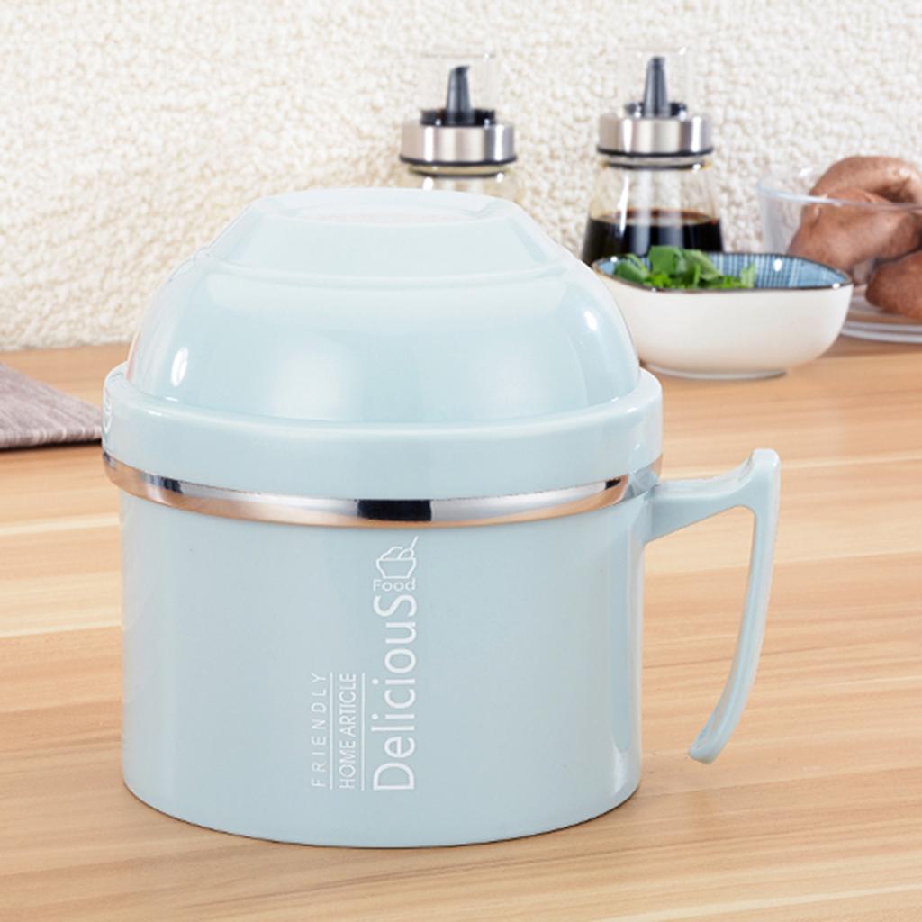 Stainless Steel 3 tier thermal bento Lunch Box Snack Cup w/Soup Bowl