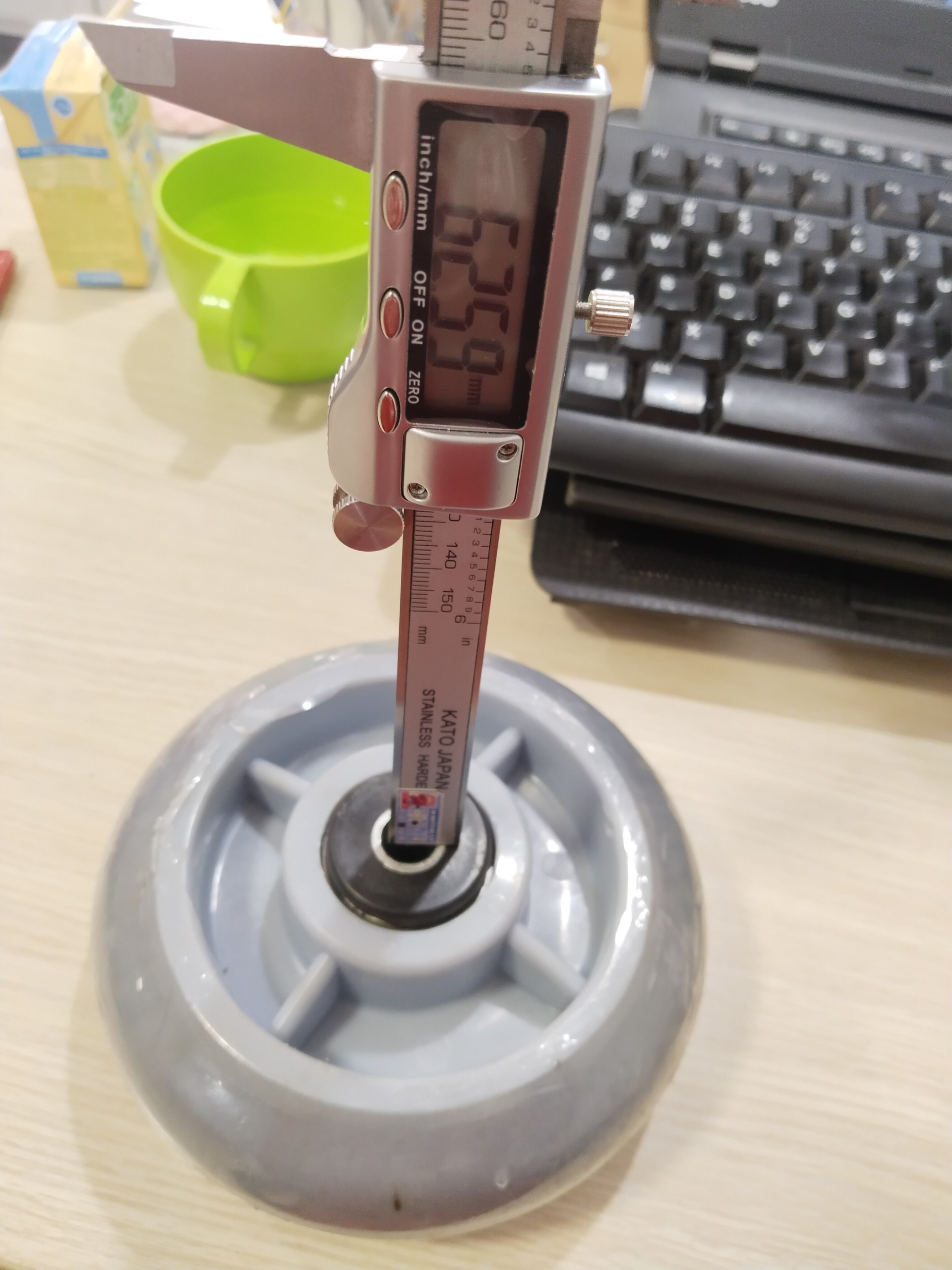 Bánh xe đẩy rời cao su xám tải nặng 150mm - Happy Move