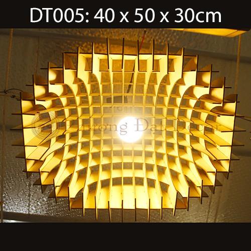 Đèn Gỗ Trang Trí Thả Trần Đẹp DT005