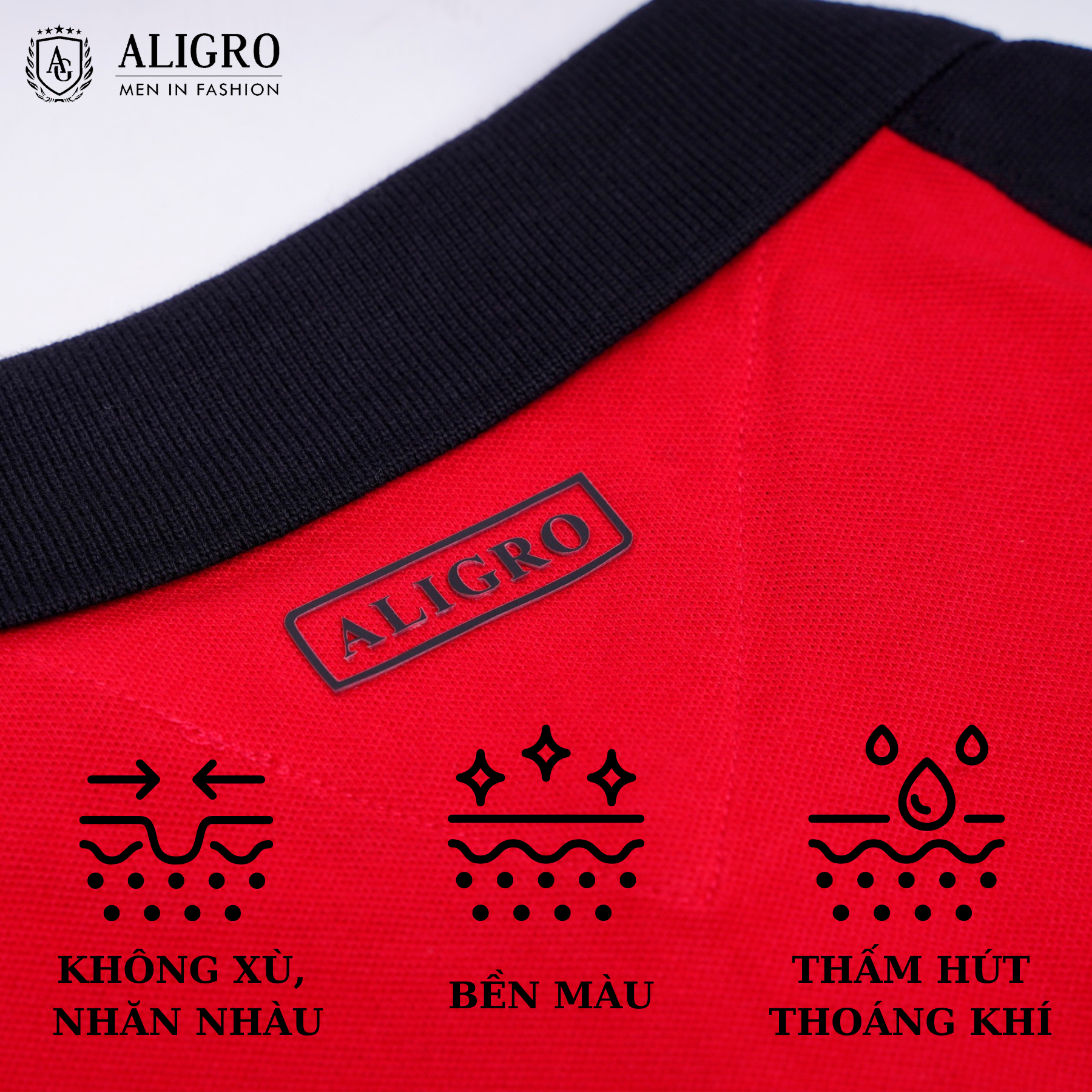 Áo phông polo nam Aligro ALGPLO51