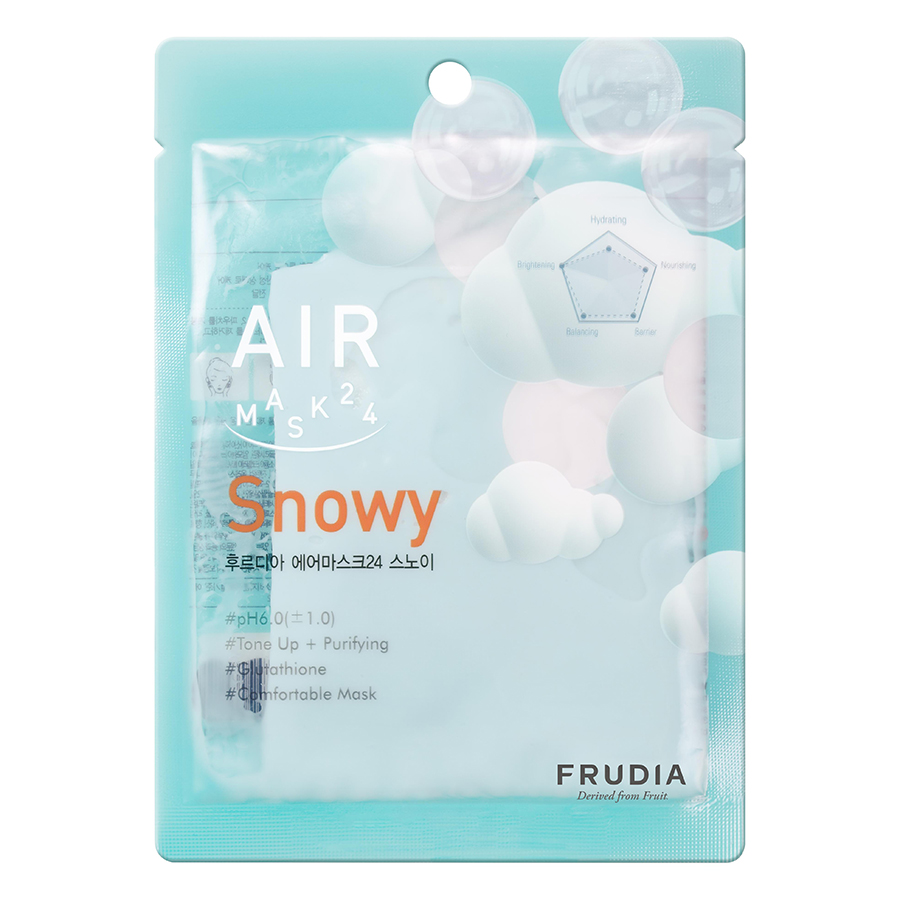 Mặt Nạ Dưỡng Ẩm Frudia Air Mask 24 Snowy Làm Trắng Da 25ml