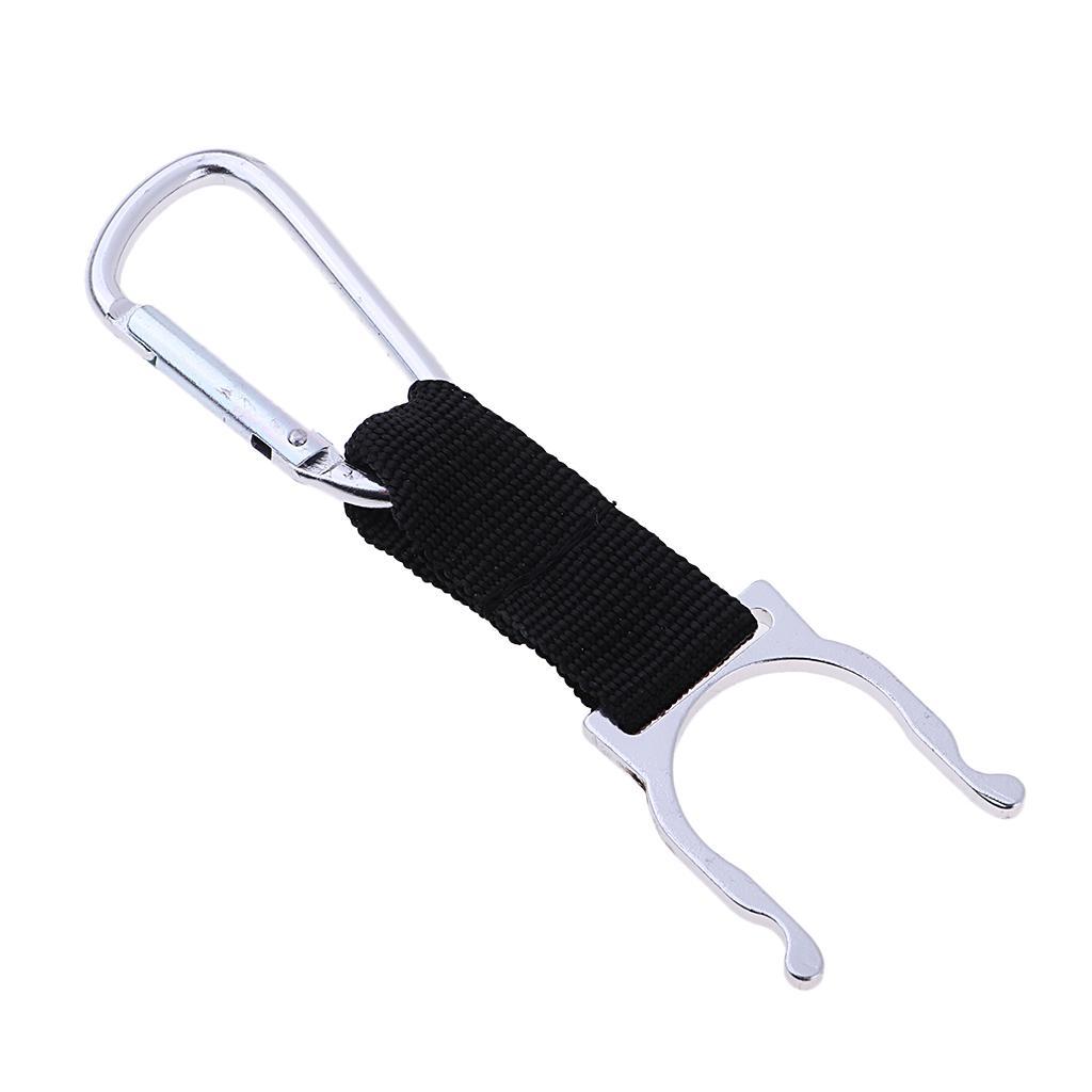 Mini Water Bottle Carabiner D Fast Hanging Buckle for Riding White