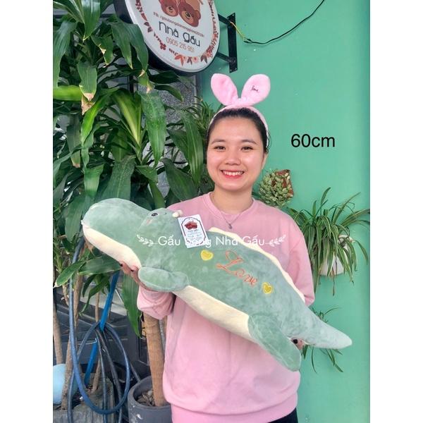 Gấu bông ôm khủng long Love dễ thương, cực mềm mịn