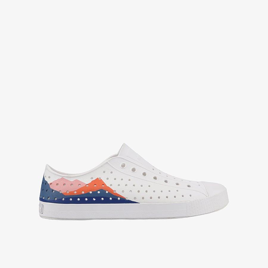 Giày Lười Unisex Native Jefferson Block - Shell White/ Shell White/ Oasis Mountain Block - 44