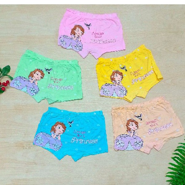 SET 5 Quần chip bé gái - Quần lót bé gái chất thun cotton co dãn 4 chiều thoải mái cho bé 2-10 tuổi