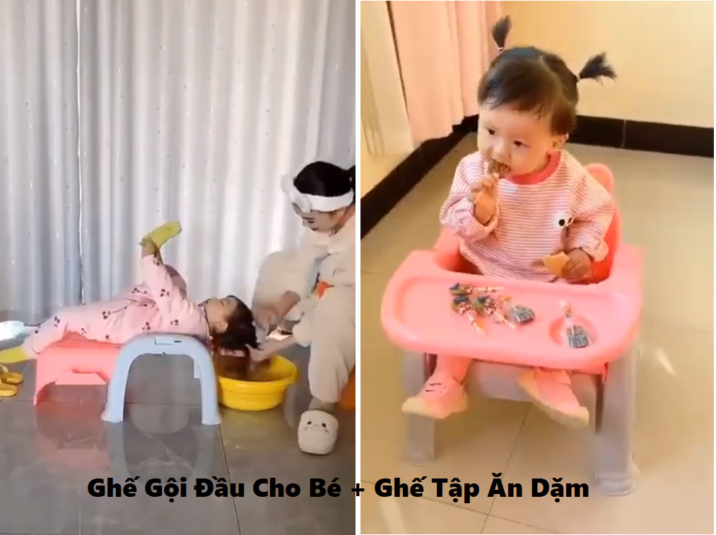 Ghế Ăn Dặm Kiêm Ghế Gội Đầu Cho Bé - Ghế Ngồi Đa Năng Cải Tiến, Hàng Đẹp, Giá Tốt Tại Shop Linh Giang