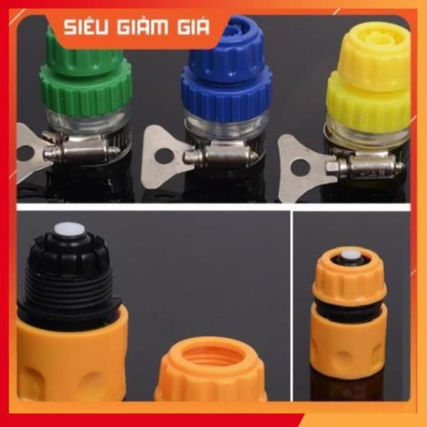 Bộ dây vòi xịt nước rửa xe, tưới cây . tăng áp 3 lần, loại 15m 206701-1 đầu đồng,cút+tặng mở chai