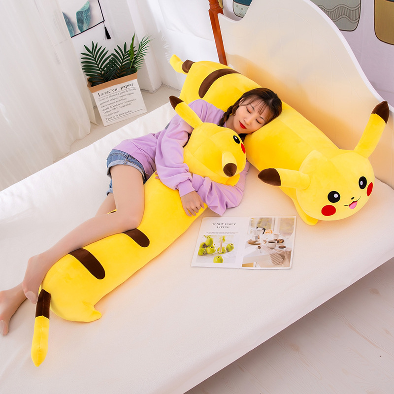 Gối Ôm Pikachu Siêu Mềm Mịn Dễ Thương (50cm---&gt;1m3) Vải Miniso 4 Chiều Êm Ái Mềm Mại, Hàng Xịn Cao Cấp Loại 1