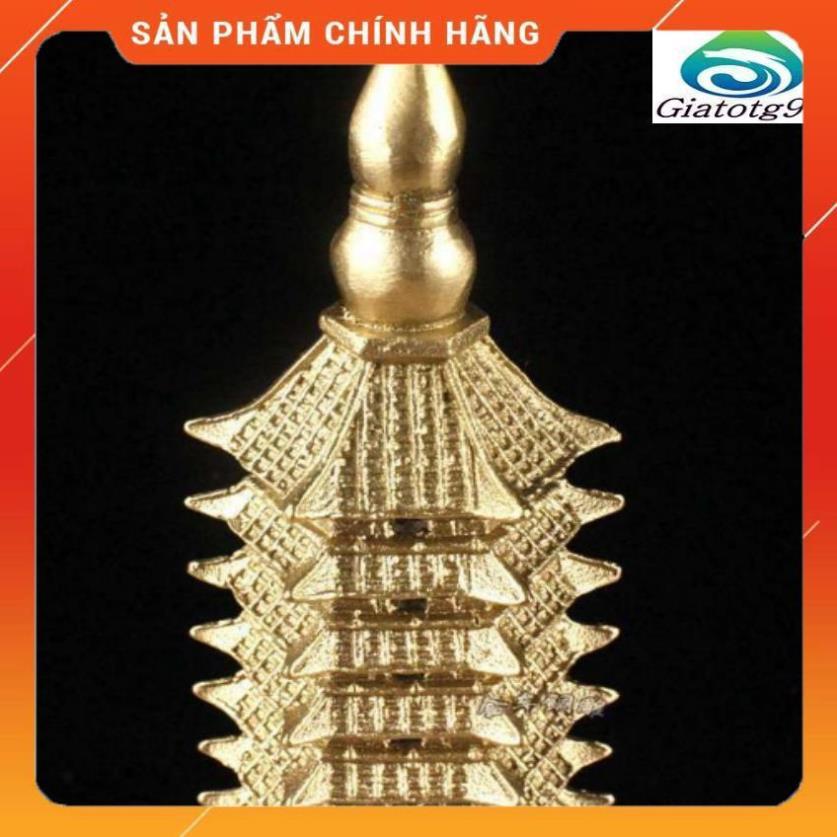 Tháp văn xương bằng đồng 11 tầng cao 27cm tặng 1 khăn lau đa năng 206572206275