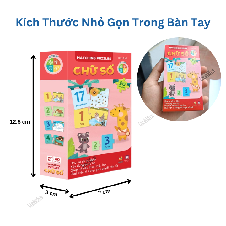 Bộ Thẻ Học Xếp Hình Ghép Cặp Song Ngữ Anh-Việt Cho Bé Từ 2 Tuổi - TNBooks