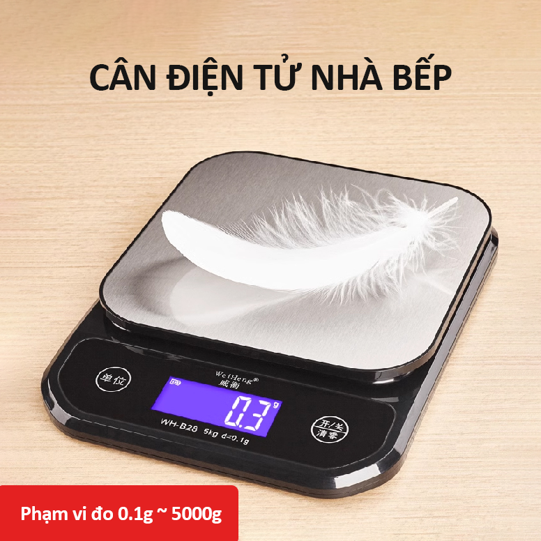 Cân điện tử nhà bếp chống thấm nước và có thể sạc USB- K1668