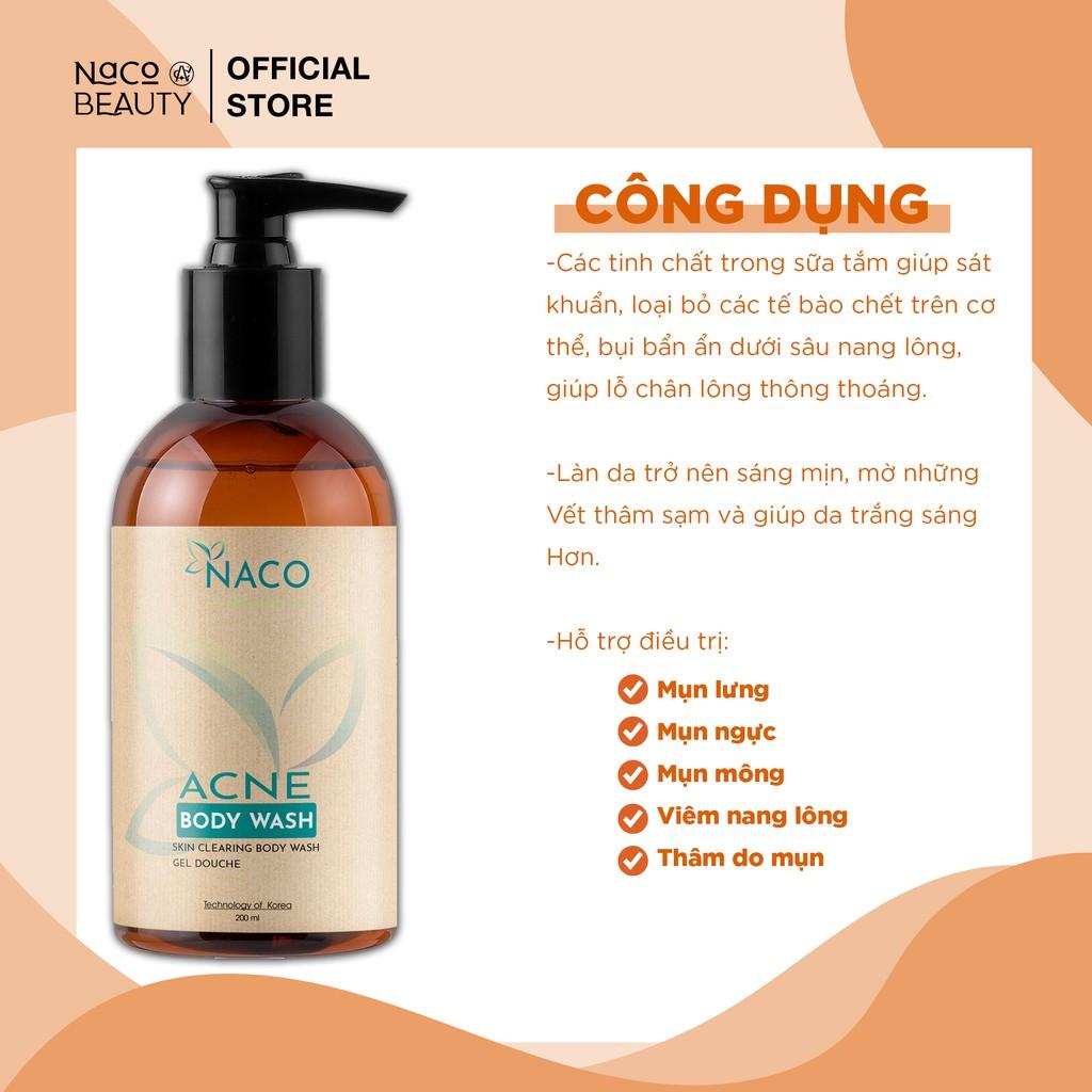 Sữa Tắm Hỗ Trợ Giảm Mụn Lưng Nacobeauty