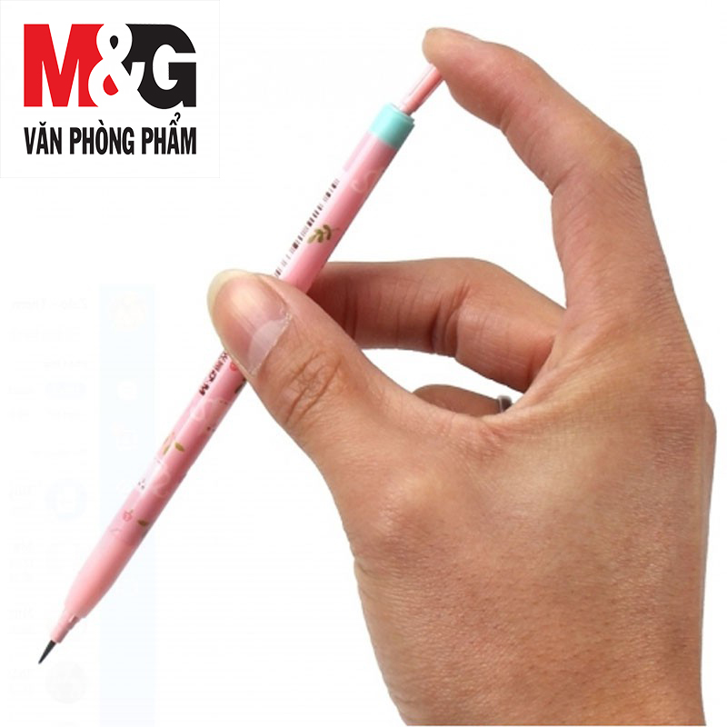Bút chì khúc M&G AMPQ1602 thân có hình Mèo, Thỏ, Gấu