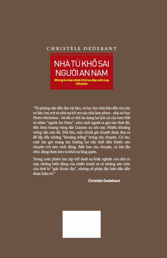 Sách Nhà Tù Khổ Sai Người An Nam
