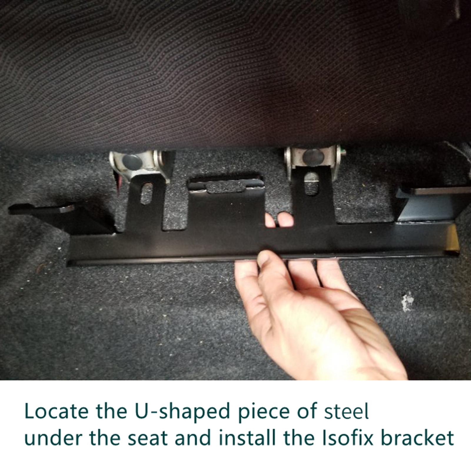 Car Child Safety Seat Belt Bracket Mount Base ISOFIX Latch Interface Mount Bracket Car Seat Restraint Anchor Mounting Kit Replacement for FIT GE6 2007-2013 Left Side