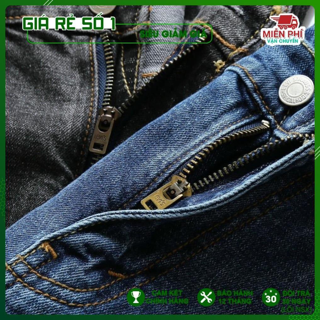Quần Jeans Hàng xịn Made in Cambodia, ống đứng, dáng suông, co giãn nhẹ.