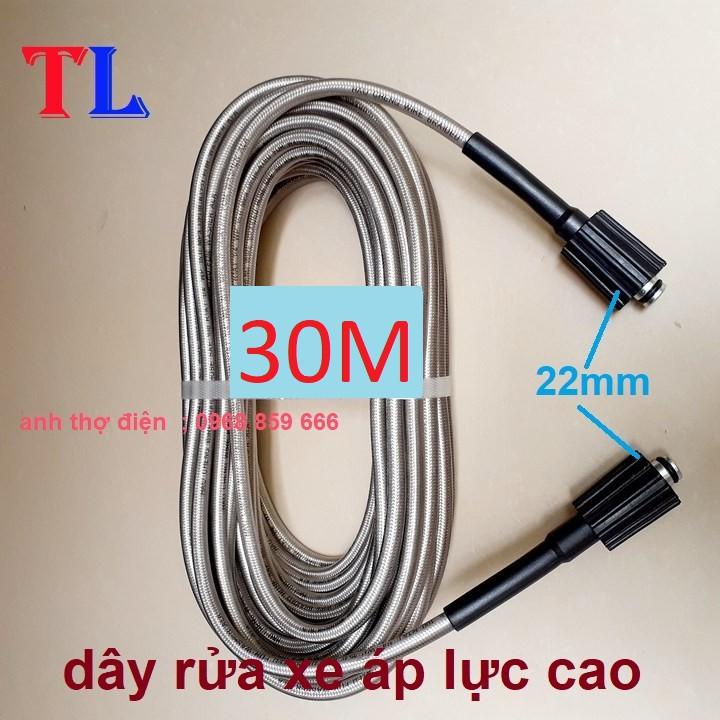 Ống Dây Xịt Rửa Xe Áp Lực Cao 3 Lớp Lõi 10M-15M- 20M-30M