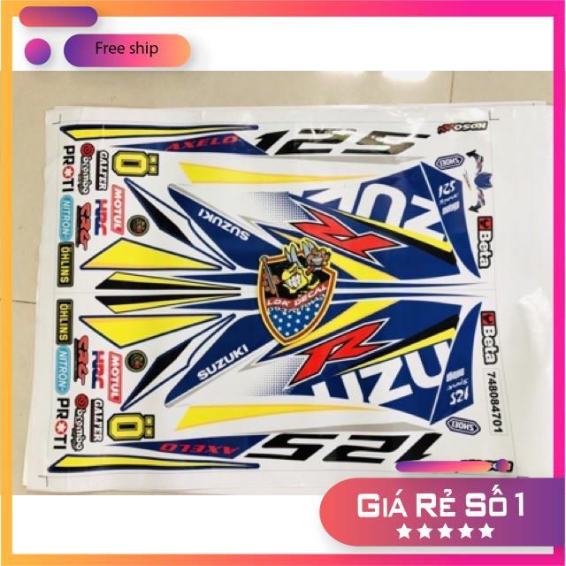 Tem rời dành cho Axelo trắng xanh 2019