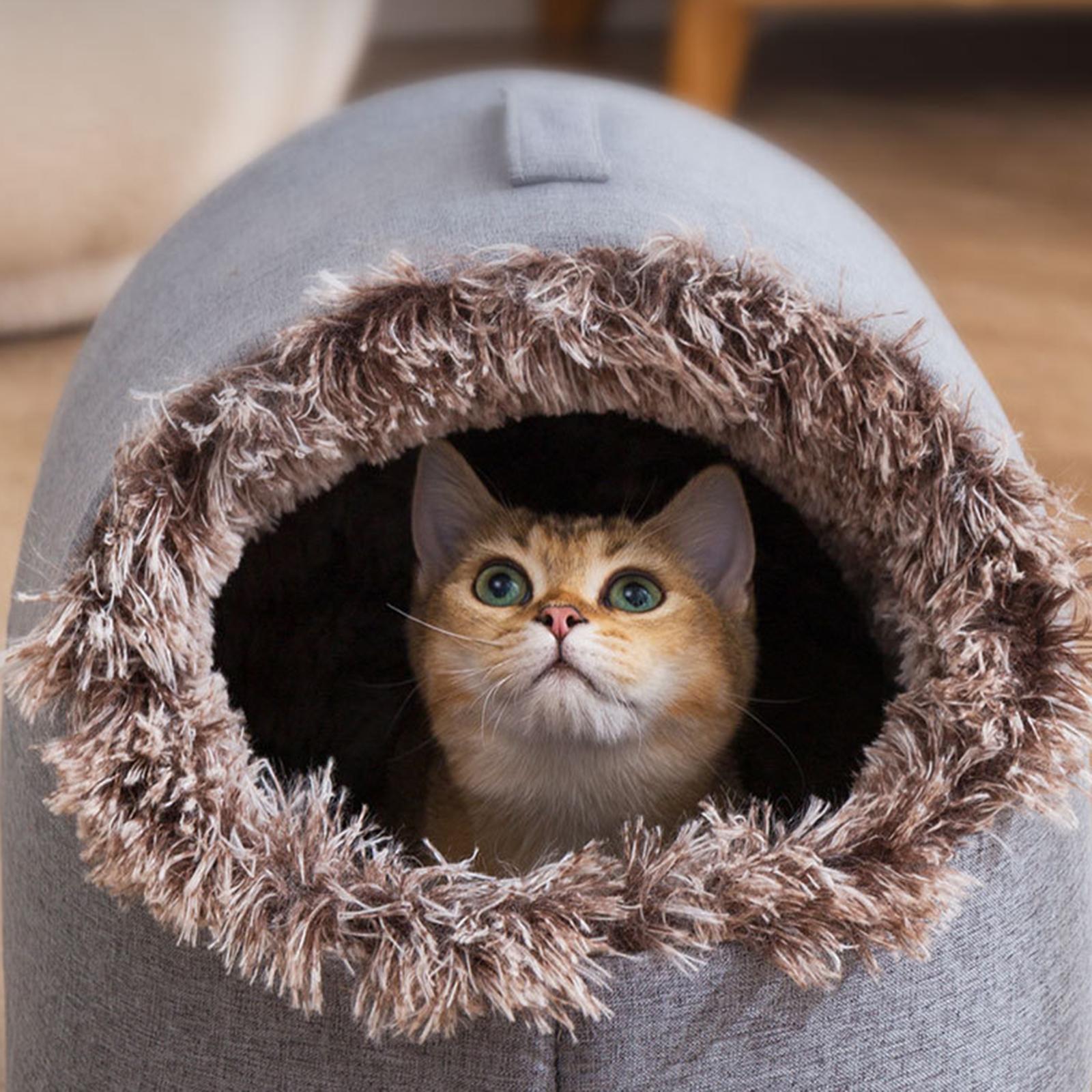 Pet Cat House Nest Small Dog Bed for Indoor Outdoor Puppy Kennel Kitten Cave