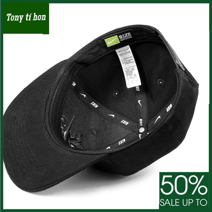 Tony tí hon - Mũ/nón kết lưỡi trai Snapback chữ thêu logo cá tính thời trang nam nữ cao cấp màu đen logo trắng/ logo đen