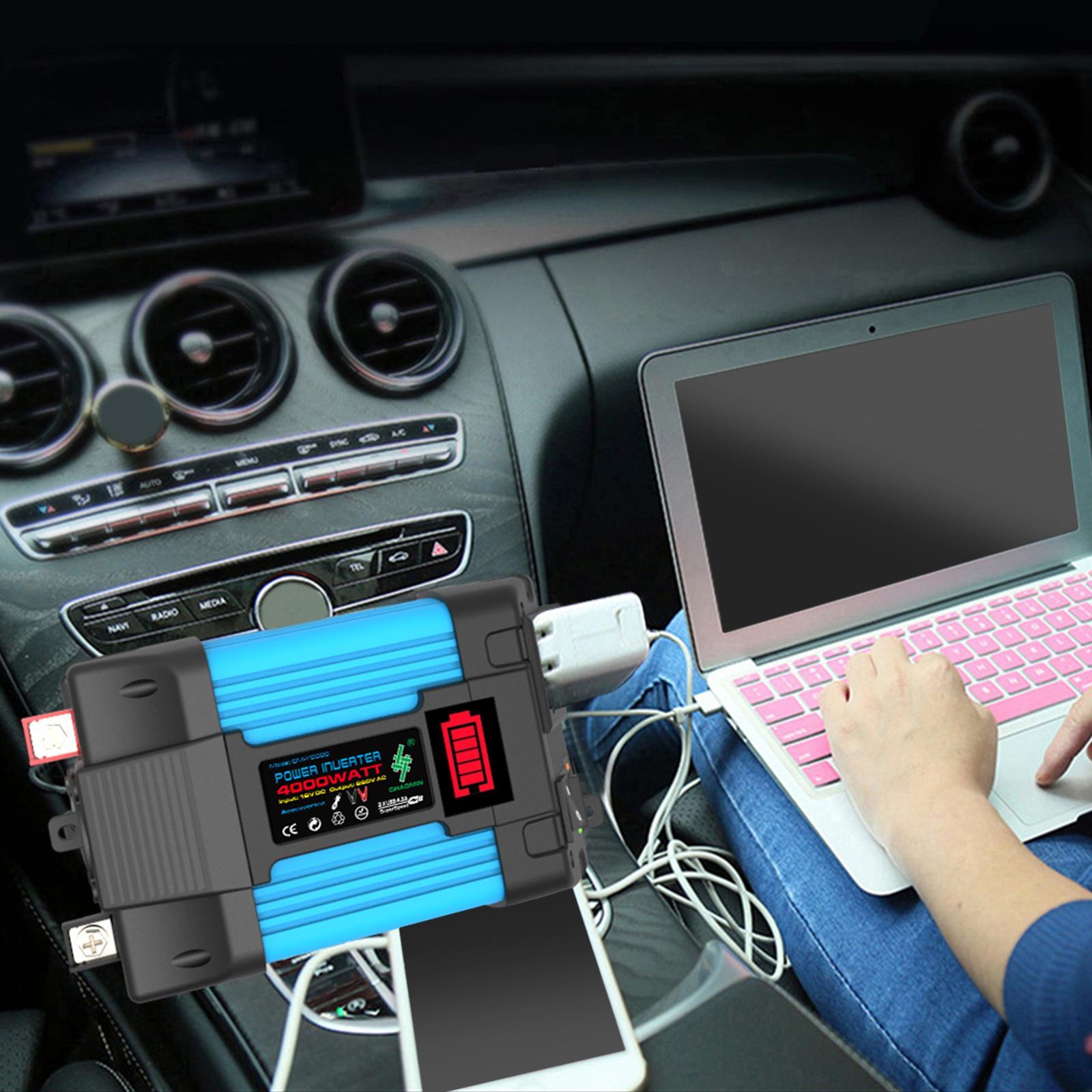 Car Power Inverter Car Plug Inverter Adapter with Cigarette Lighter Fit for Car Truck