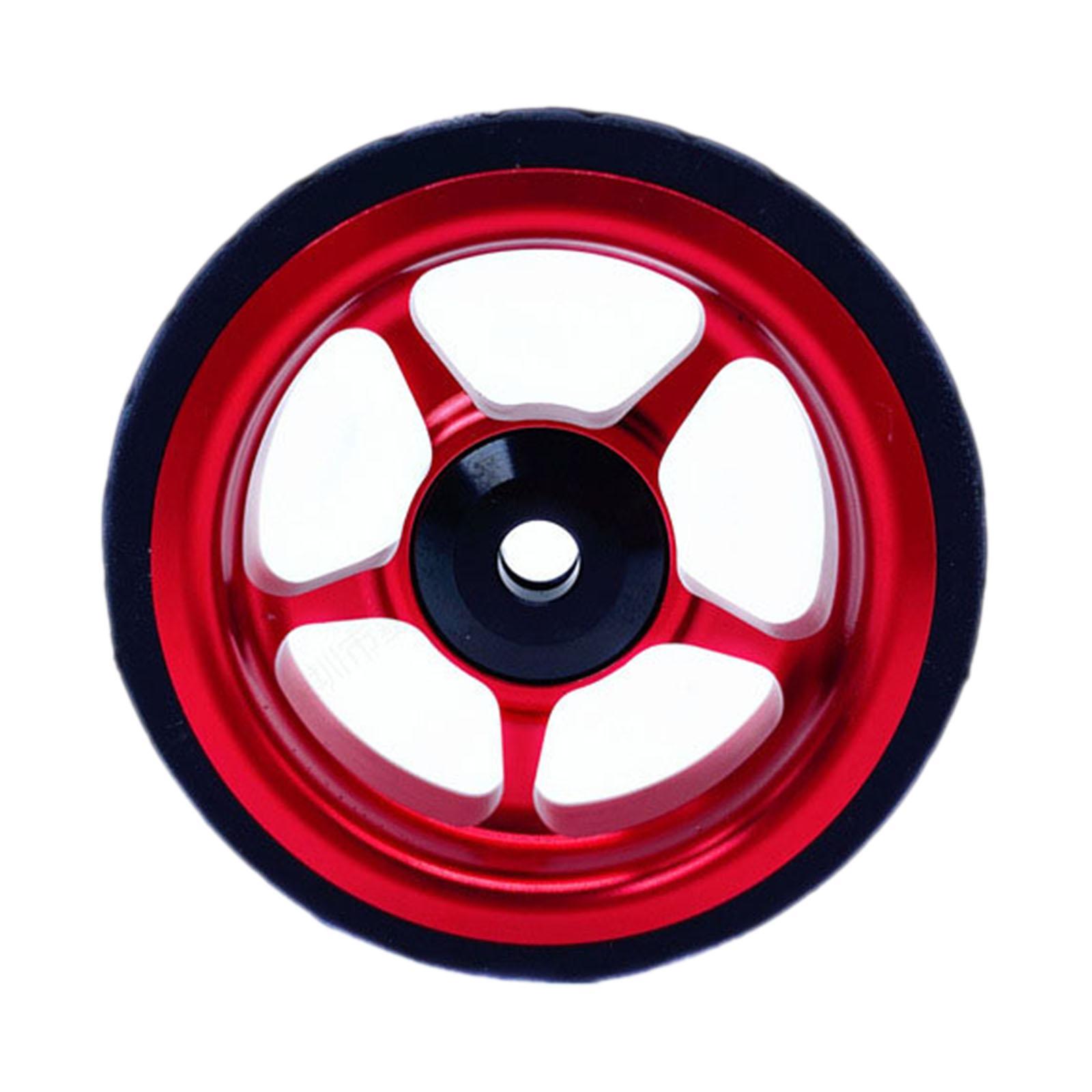 2-4pack Easy Wheel for Folding Bike EZ Wheels Wheel Easywheel Red