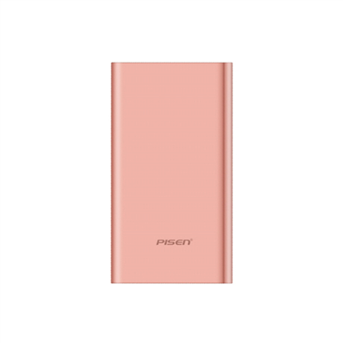 Sạc dự phòng Pisen Color Box 10000mAh (Lightning, 2.4A) Pink - Hàng chính hãng