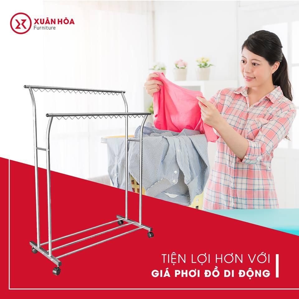 Giá phơi đồ quần áo Inox ZA-09-01