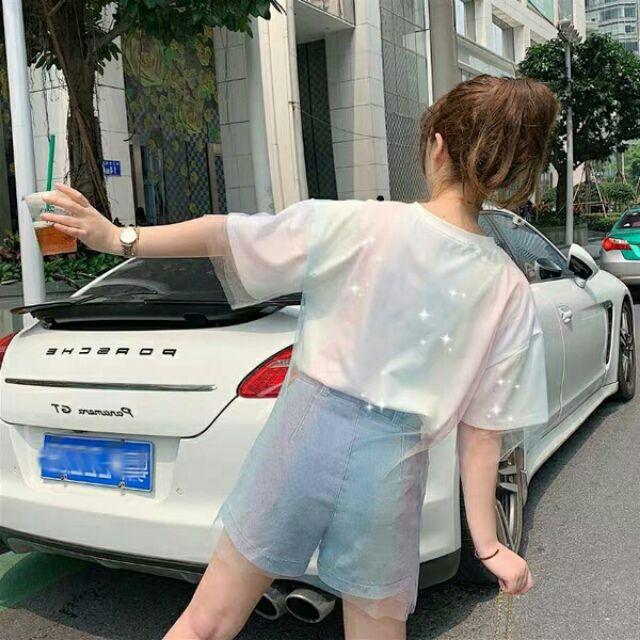 Áo nữ dạ cầu vồng, Áo nữ lưới kiểu cầu vồng