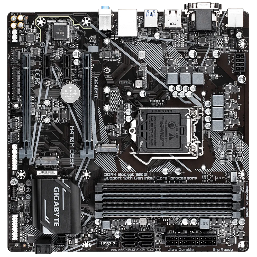 Mainboard Gigabyte H470M DS3H - Hàng Chính Hãng