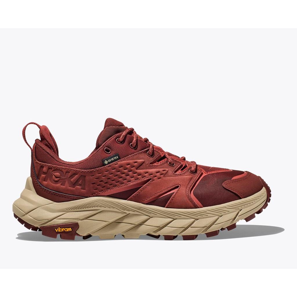 Hoka Anacapa Low GTX,Giày chạy đa địa hình, Giày hiking chuyên nghiệp chính hãn.g, màu Hot Sauce