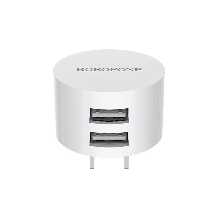 BOROFONE - Cóc Sạc BA23 - 2 Cổng USB - Hàng Nhập Khẩu Chính Hãng