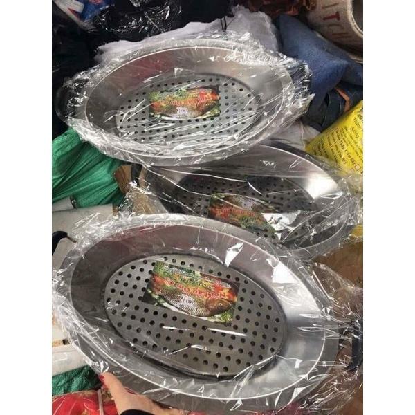 KHAY CÁ CHÉP OM DƯA INOX S304 ĐẸP KÍCH THƯỚC 30cm*50cm