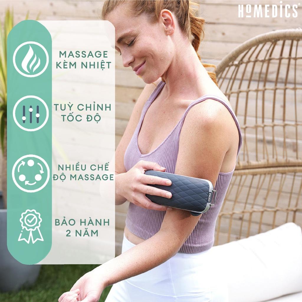 Đai massage cổ vai gáy &amp; toàn thân công nghệ GEL kèm nhiệt dùng pin sạc Homedics NMS-685