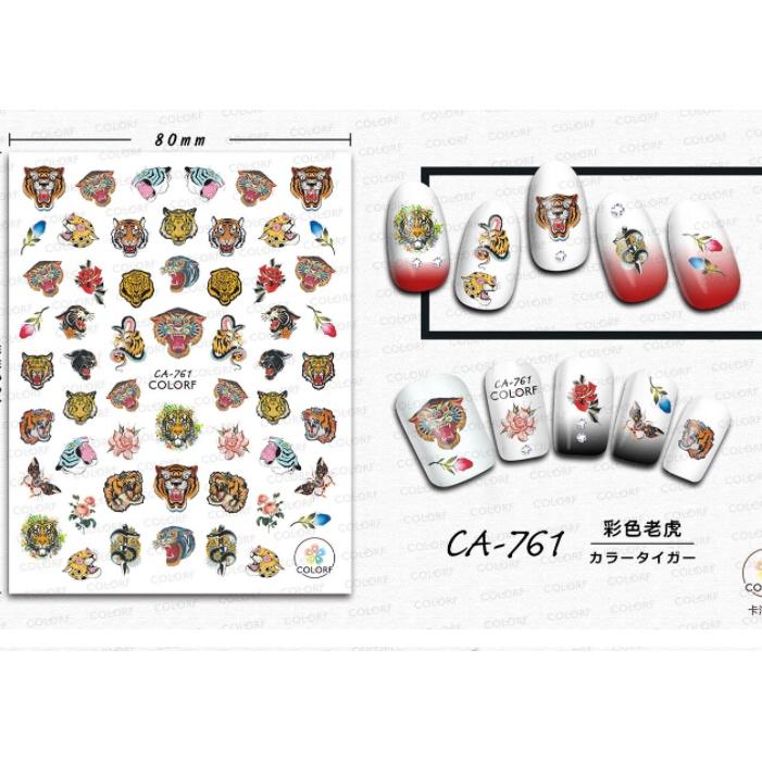 sticker trang trí nail tết