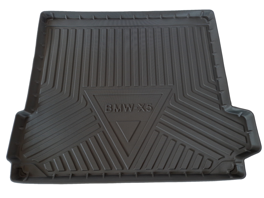 Thảm lót cốp xe ô tô BMW X5 2008-2017 nhãn hiệu Macsim chất liệu TPV cao cấp màu đen