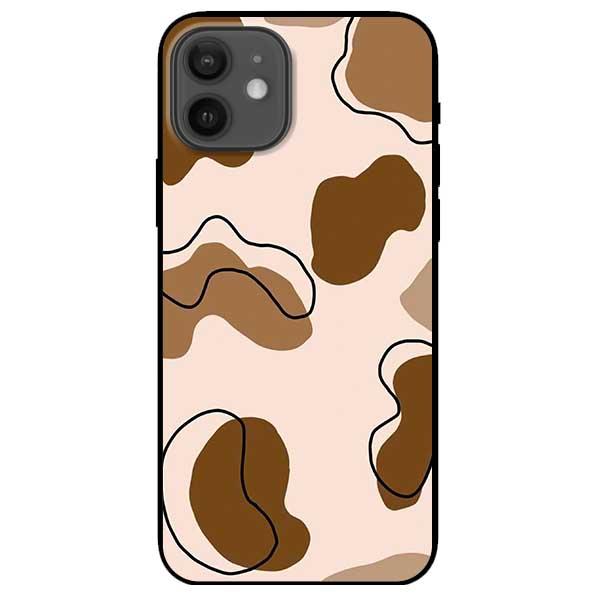 Ốp lưng dành cho Iphone 12 Mini - Iphone 12 - Iphone 12 Pro - Iphone 12 Pro Max - Bò Sữa Nâu