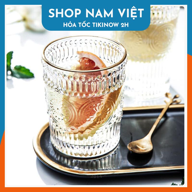 SET 6 LY THUỶ TINH CAO CẤP VÂN NỔI SANG TRỌNG