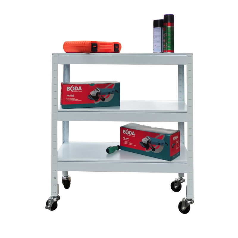 Kệ có bánh xe 3 tầng đa năng 76cm màu trắng